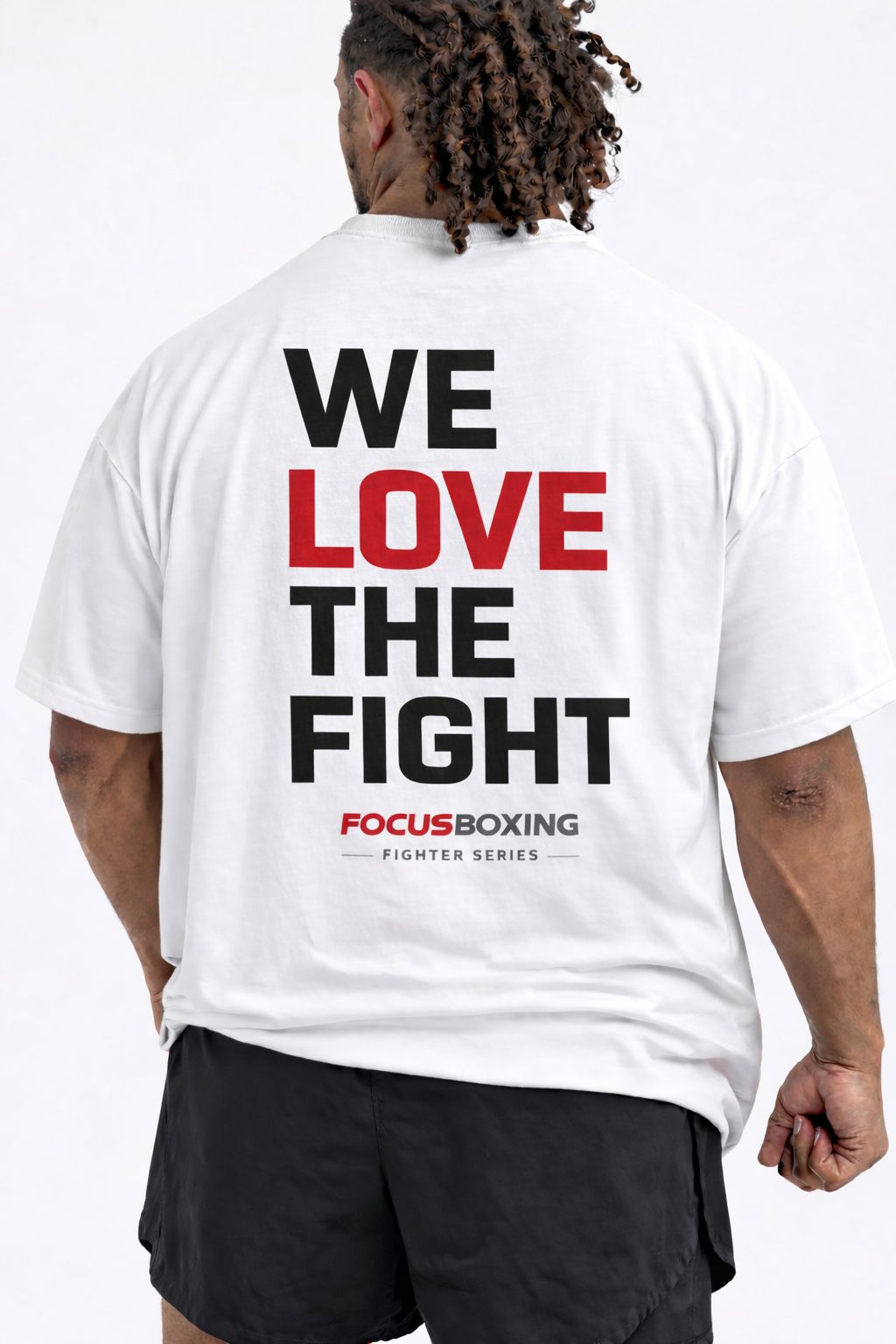 WE LOVE THE FIGHT  OVERSIZED T-SHIRT