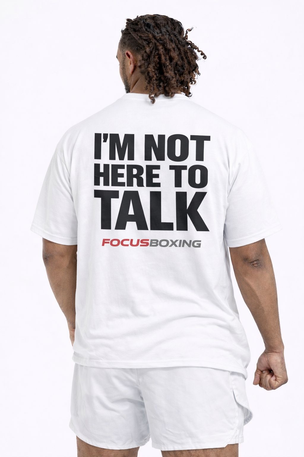 I'M NOT HERE TO TALK OVERSIZED T-SHIRT