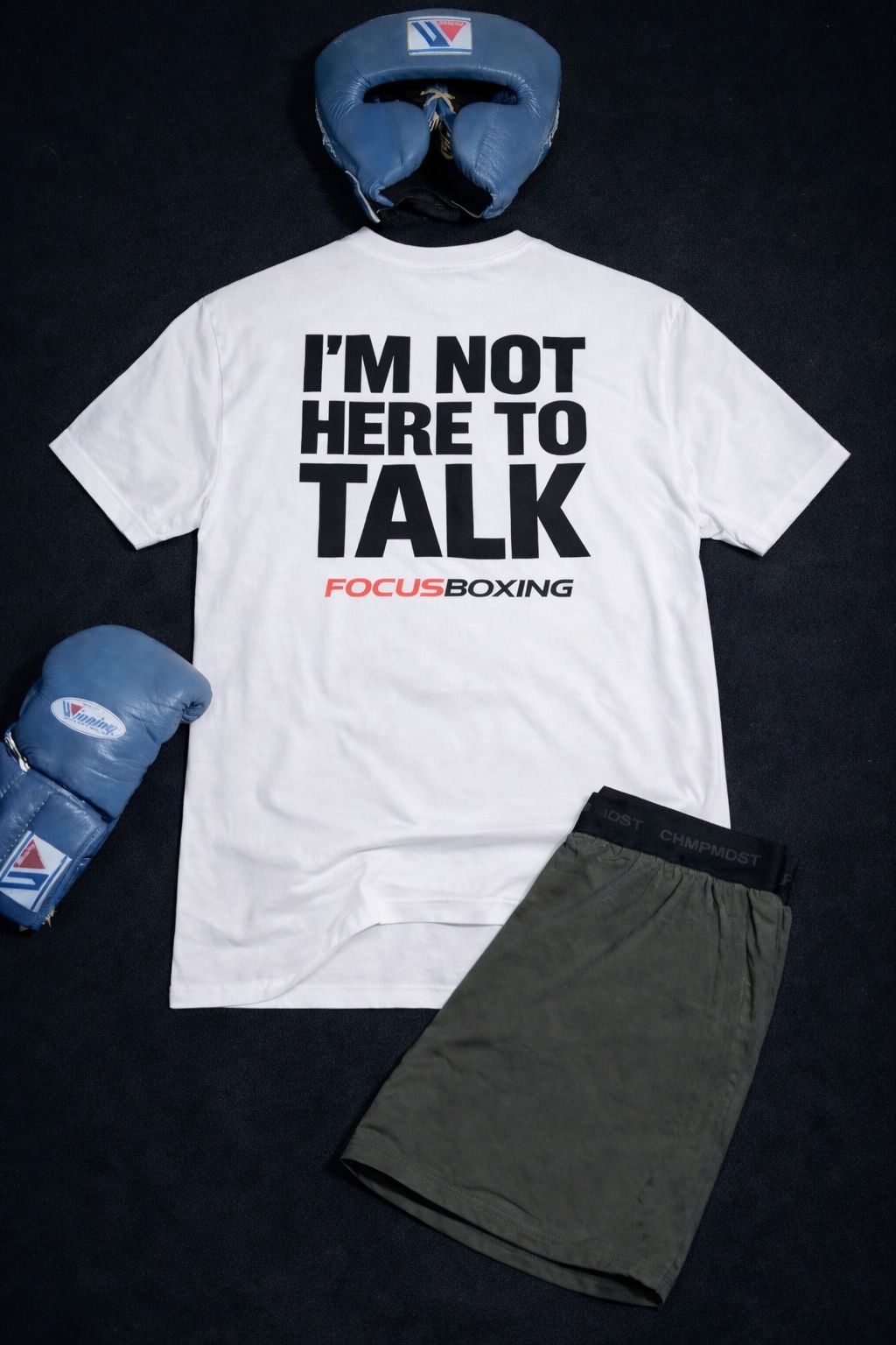 I'M NOT HERE TO TALK OVERSIZED T-SHIRT