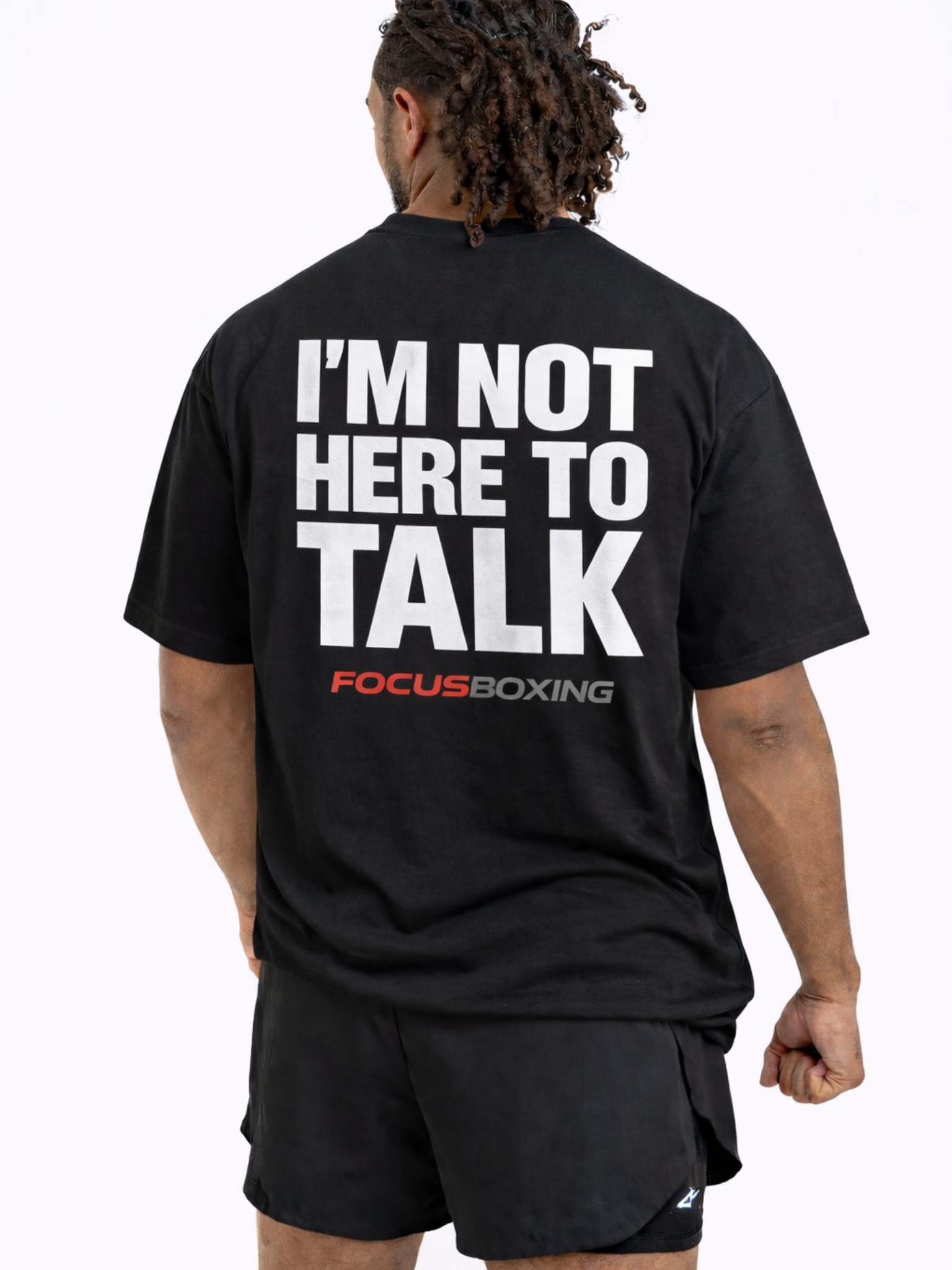 I'M NOT HERE TO TALK OVERSIZED T-SHIRT