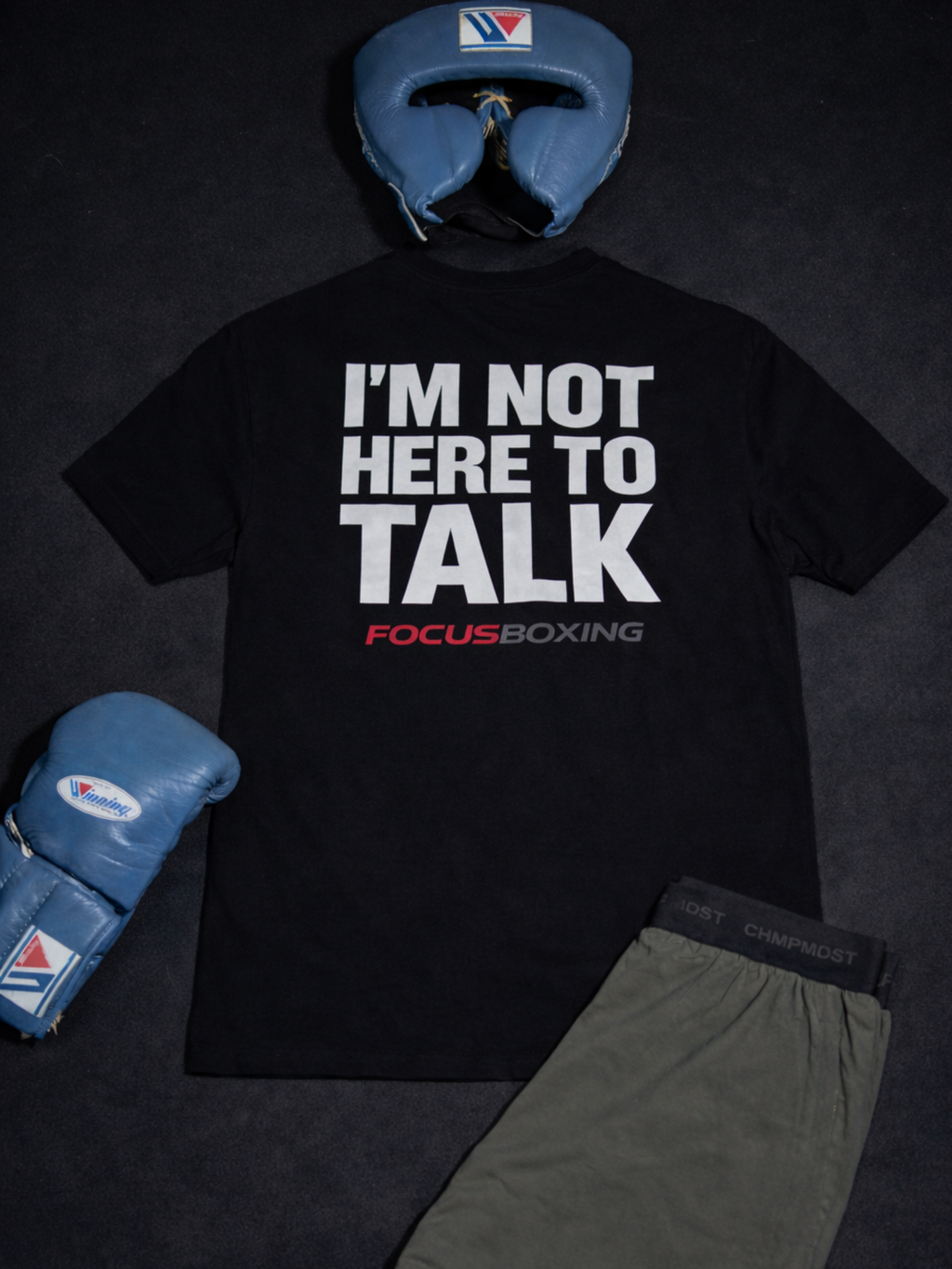I'M NOT HERE TO TALK OVERSIZED T-SHIRT